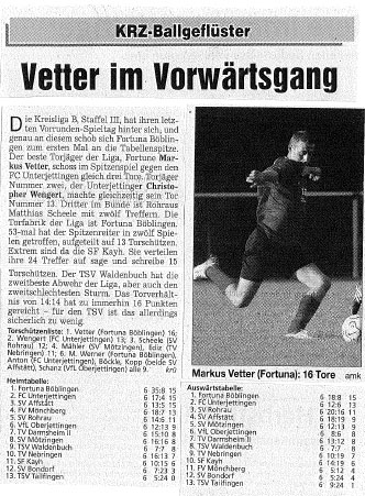 15. November 2006 - Fortuna: Torfabrik der Liga!