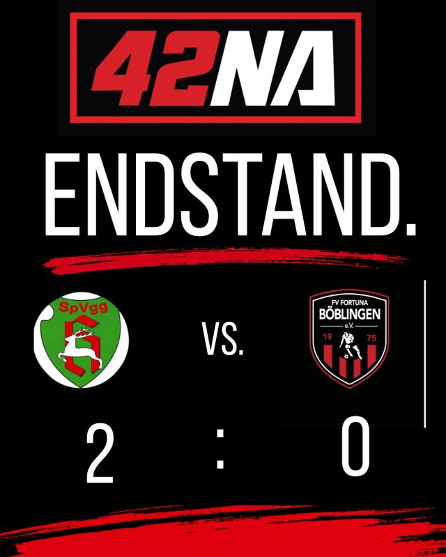 3. Spieltag

Auswärts bei der SpVgg Holzgerlingen 2 mussten wir uns heute mit 2:0 geschlagen geben.

Heute konnten wir leider nicht unsere beste Leistung abrufen und bleiben damit ohne Punkte.

Kopf hoch und weiter geht’s. Wir sind ja noch am Anfang der Saison 😉

#auswärstsspiel #kreisligab #fußball #fortunabb #rotundweiß🔴⚪